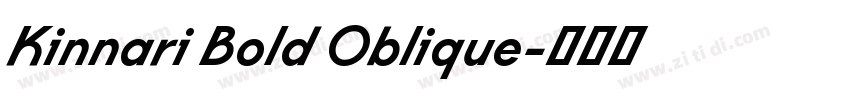 Kinnari Bold Oblique字体转换